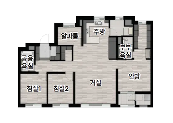 77A타입의 구조입니다